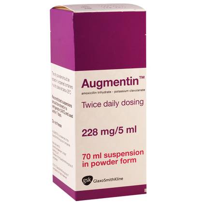Augmentin Powder for Oral Suspension 228mg/5ml 70ml Bottle #1