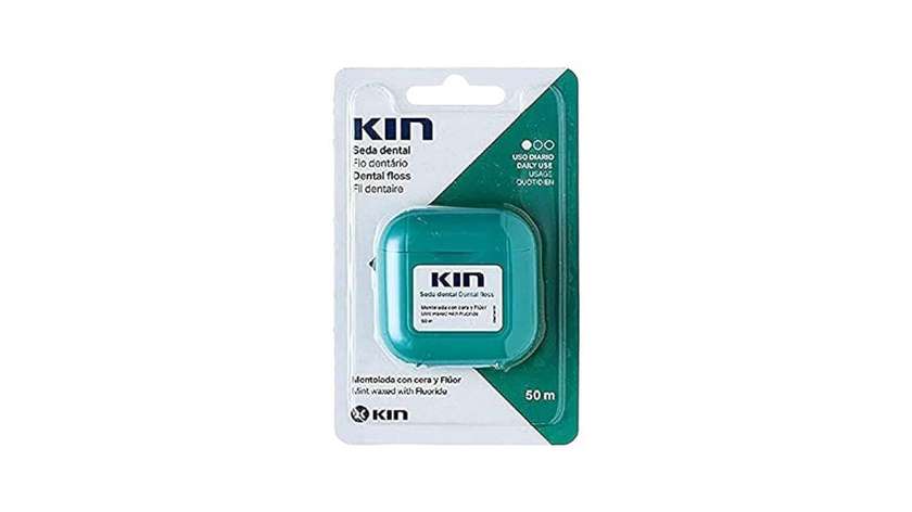 Kin Dental Waxed Mint Flavour 50M Floss