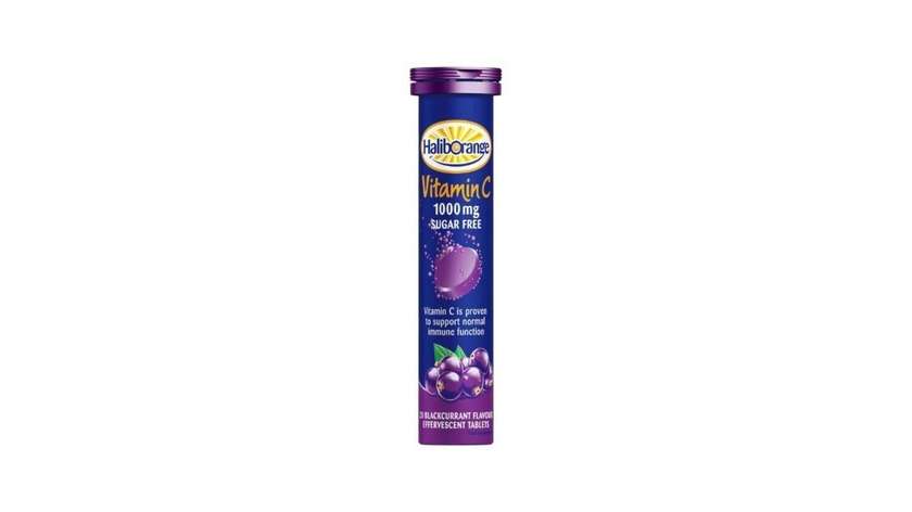 Haliborange Vitamin C Sugar Free Adults 1000mg Blackurrant 20 Effervescent Tablets