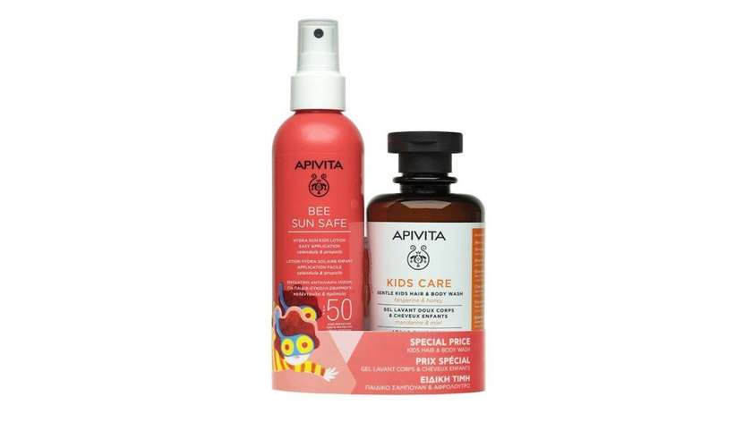 Apivita Promo Kids Spray Rinis Hair Body Cream 200ml
