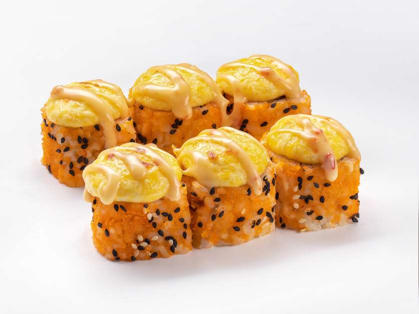 Запечений рол з креветками