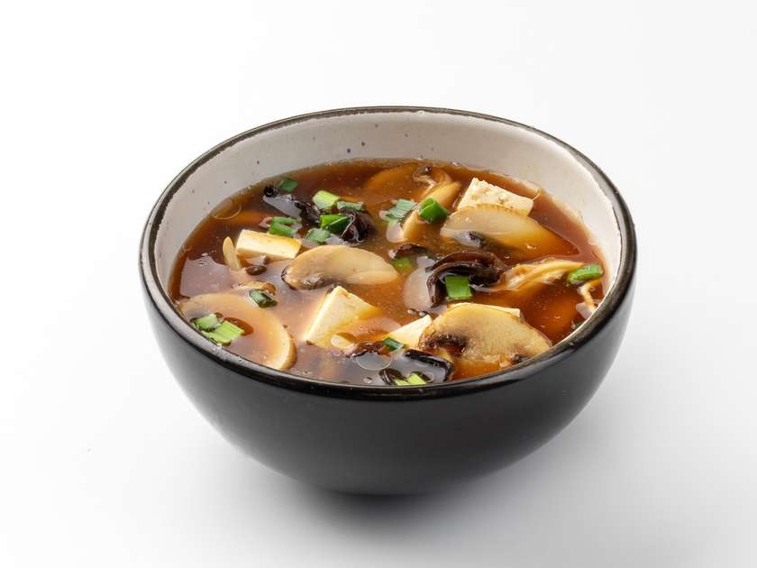 Місо суп з печерицями та гливами