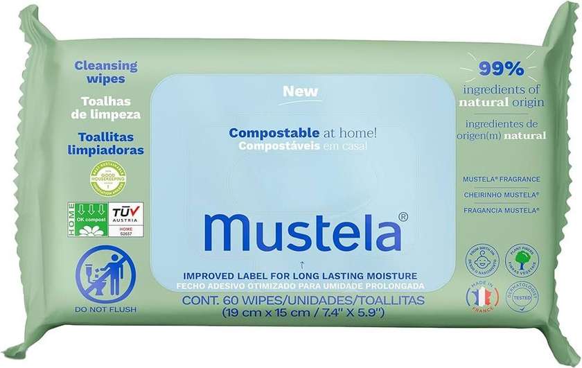 Mustela Cleansing wipes 2+1 free