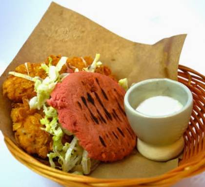 Breaded Chicken Arepa