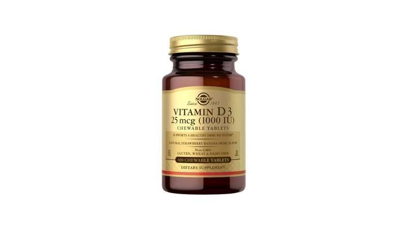 Solgar Vitamin D3  Chewable Tablets 100 X 1000Iu