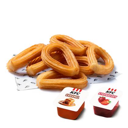 8  Churros with 2 dips