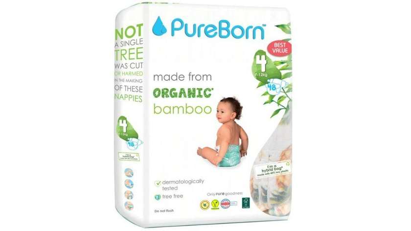 Pure Born 4 Double (48 Nappies / Pack)
