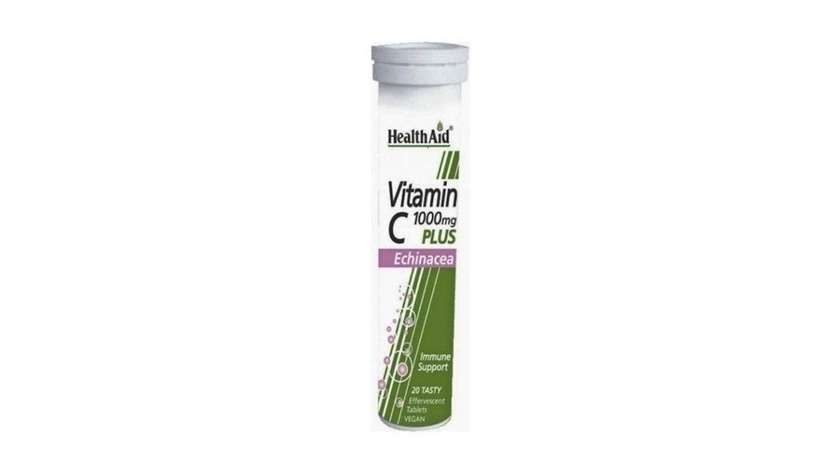 Health Aid Vitamin C Plus Echinacea Effervescent Soluble Tablets 20