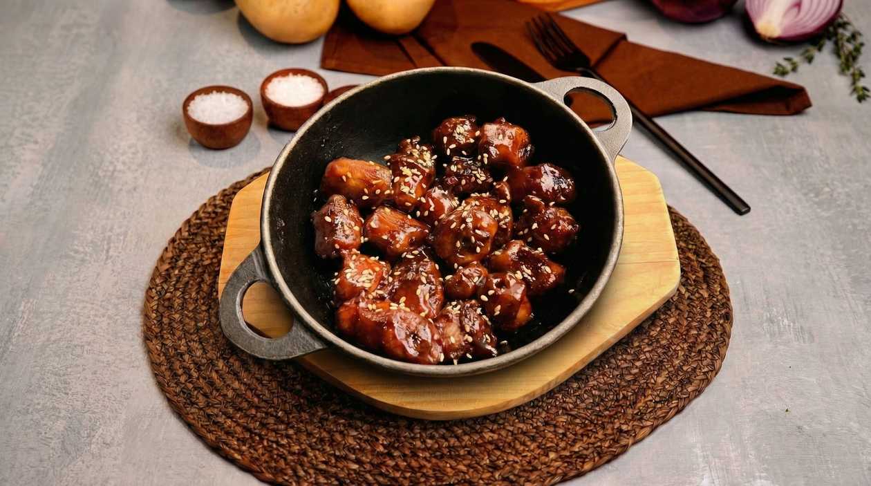 Fried Necks with Barbecue Sauce