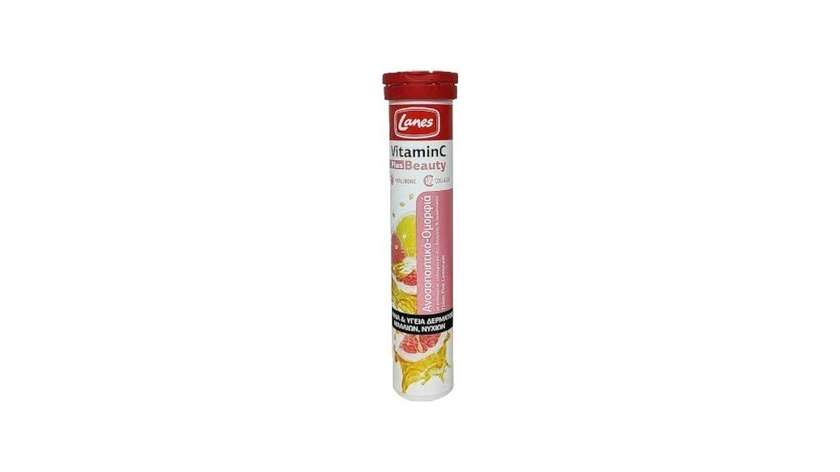 Lanes Vit C500mg+ Beauty Pink Lemon 20 soluble tablets