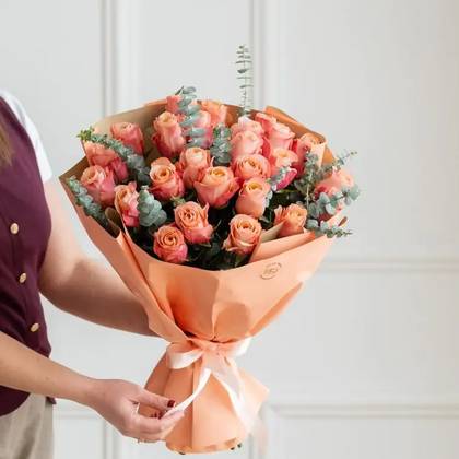 Flower Bouquet SOLEIL PEACH