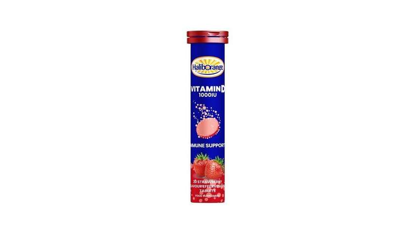 Haliborange Vitamin D 1000iu 20 Strawberry Flavour Effervescent Tablets