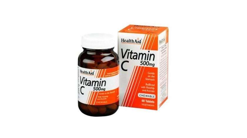 Health Aid Vitamin C  Chewable Tablets 60 X 500mg