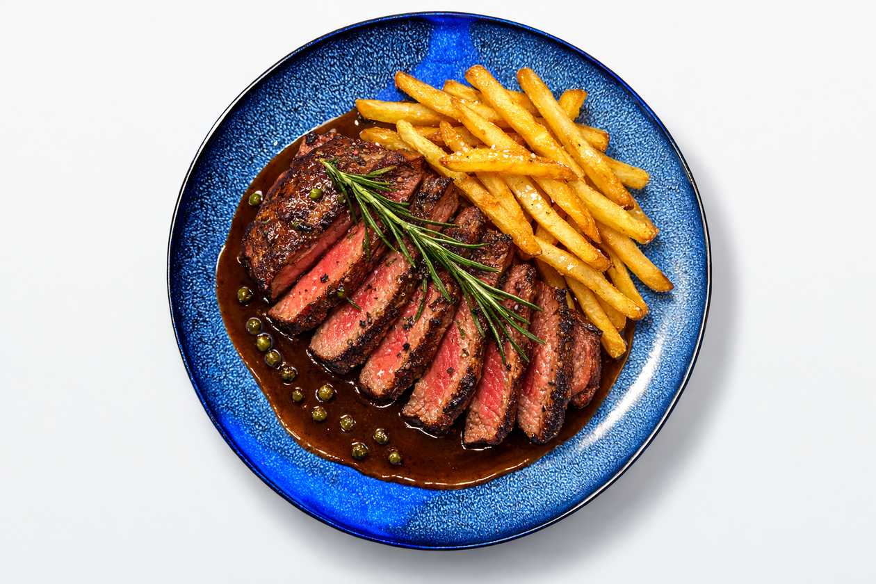 200g Flank steak, rozmarín