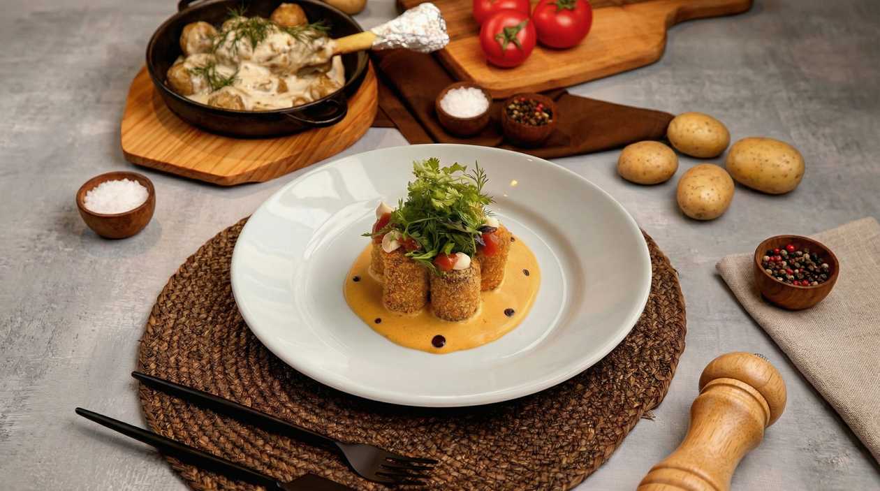 Crispy Fried Eggplant with Curry Sauce