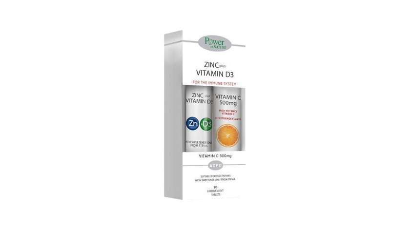 Power Health Zinc + D3 2000 + Vitc500 Soluble Tablets 20