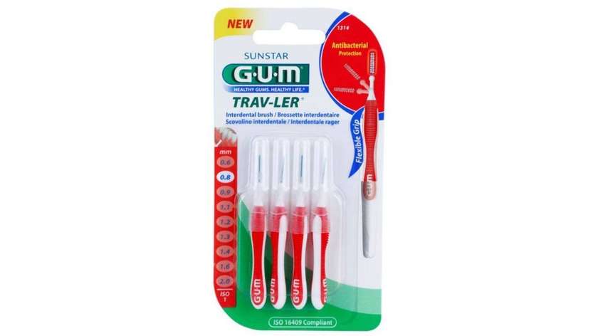 Gum 1314 Proxabrush Traveller 08 Red