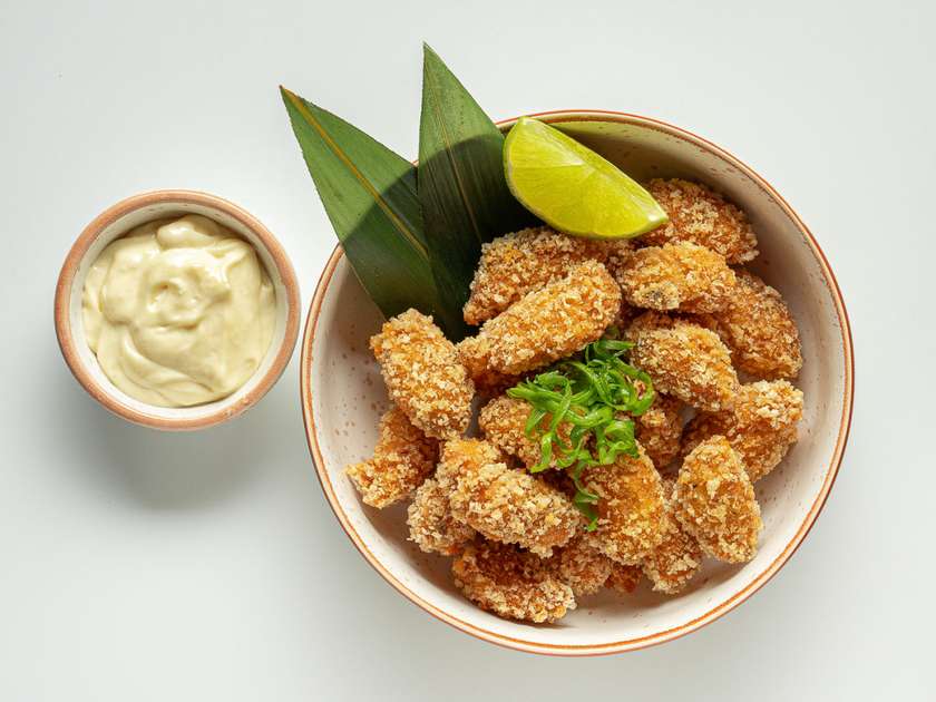 Хрусткі мідії з анчоусним соусом