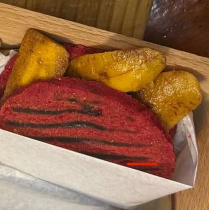 Cheese and Sweet Plantain Arepa