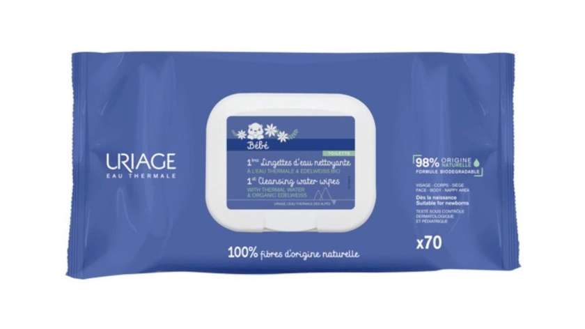 Uriage Bebe 1St Water Cleansing Wipes X70