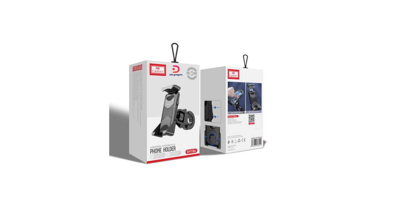#428C#Earldom®EH186 Universal Motorcycle Phone Holder – Black