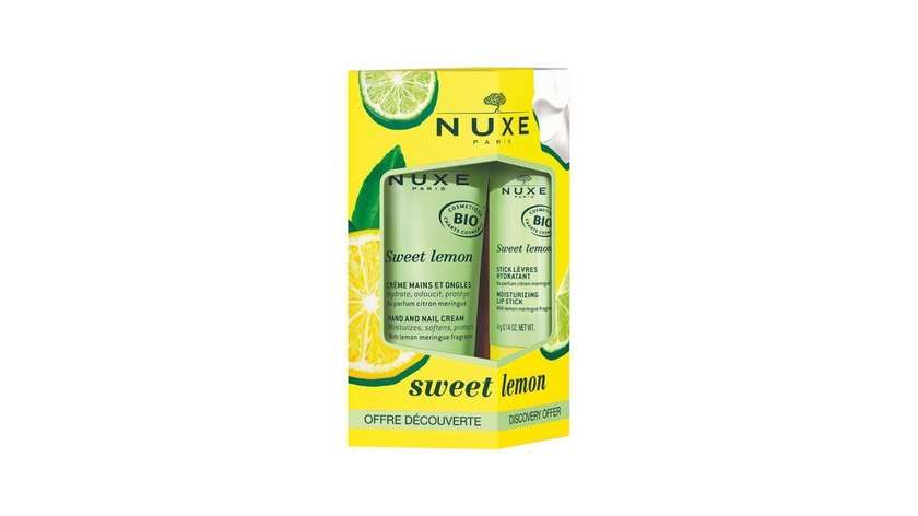 Nuxe Sweet Lime Hand Cream 50ml + Lip Balm