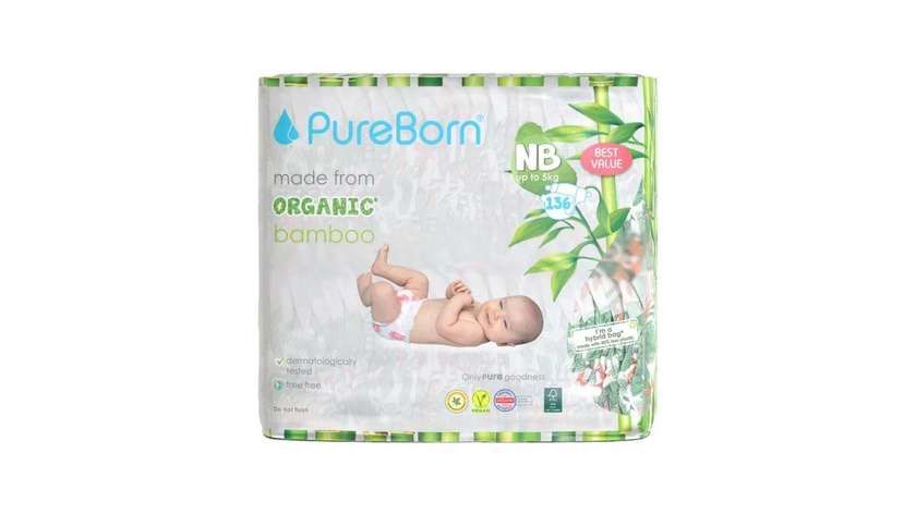 Pure Born 1 Double (68 Nappies / Pack)