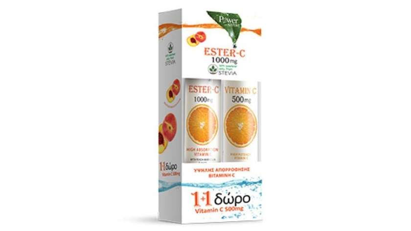 Power Health Ester C Stevia +Vit C 20