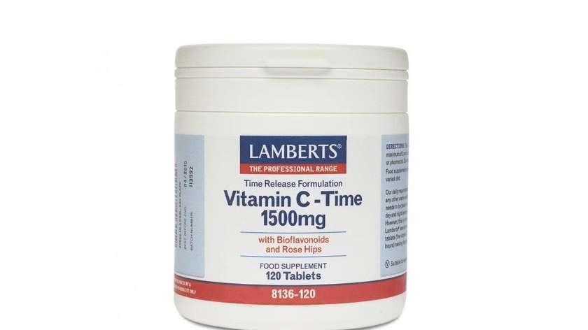 Lamberts Tr Vit C Plus Biof 120 X 1500mg