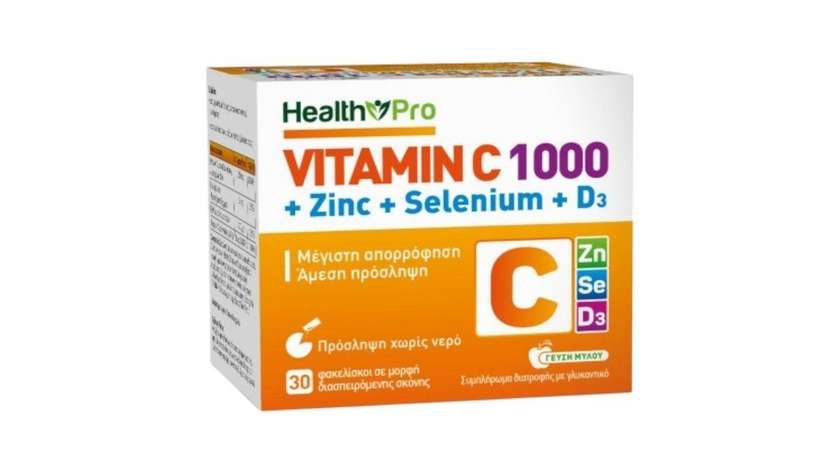 Health Pro Vit C 1000+Z+Sel+D3X30S
