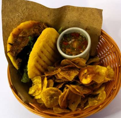 Shredded Beef Arepa Combo