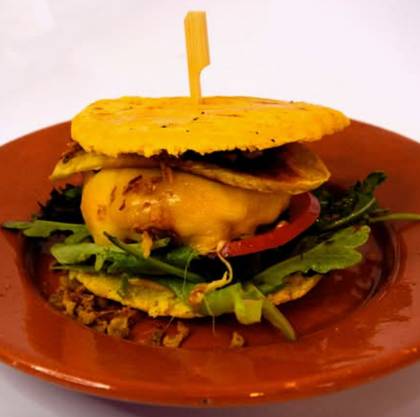 Veggie Arepa Burger