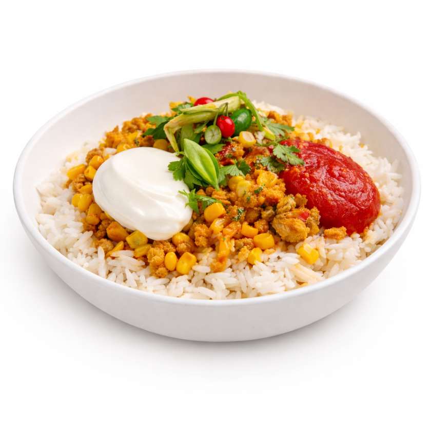 Chilli cu pui si orez 400g