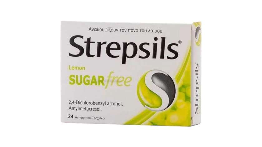 Strepsils Sugar Free Lemon Lozenges 24