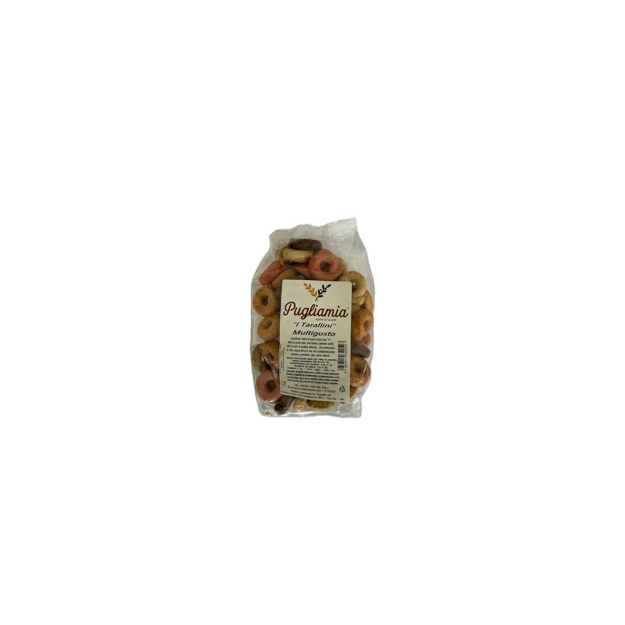 Puglian Tarallini Assorted Flavors. Net Weight: 200g