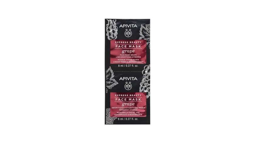 Apivita Express Beauty With Grape (anti-wrinkle And Firming Mask) 2x8ml