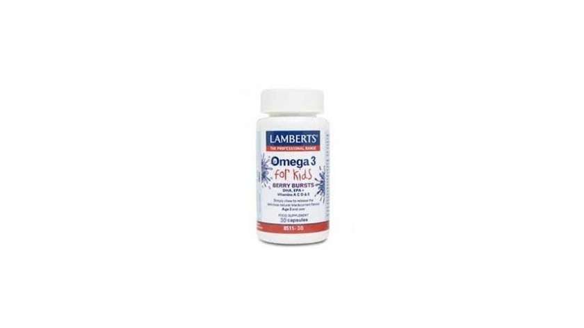 Lamberts Berry Bursts Omega3 For Kids Caps 30