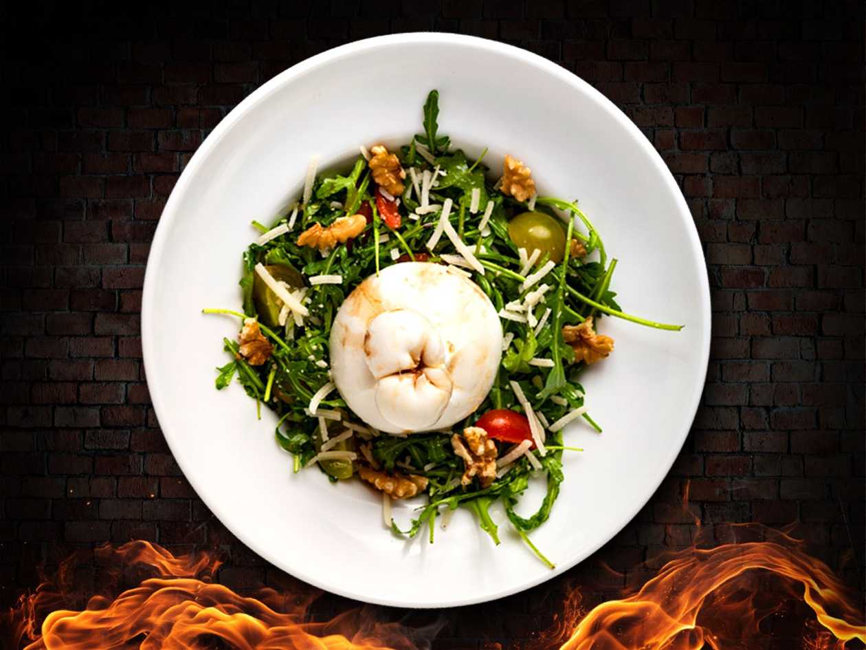 Salát: Burrata