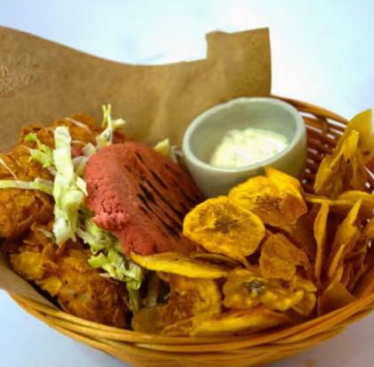 Breaded Chicken Arepa Combo