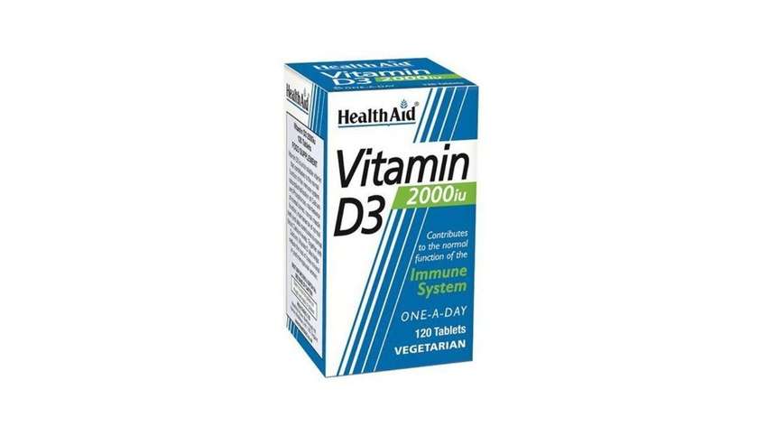 Health Aid Vitamin D3  Tab 120 X 2000Iu
