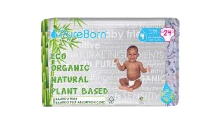 Pure Born 4 Signle (24 Nappies / Pack)