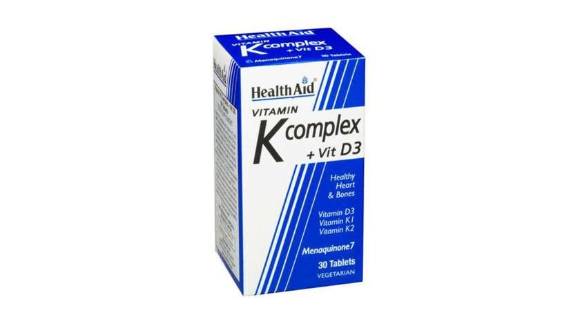 Health Aid Vit. K Complex + Vit D3  Tab 30