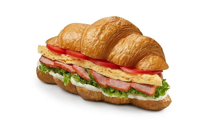 Philadelphia Croissant with Ham
