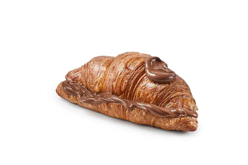Croissant with Chocolate Hazelnut Spread