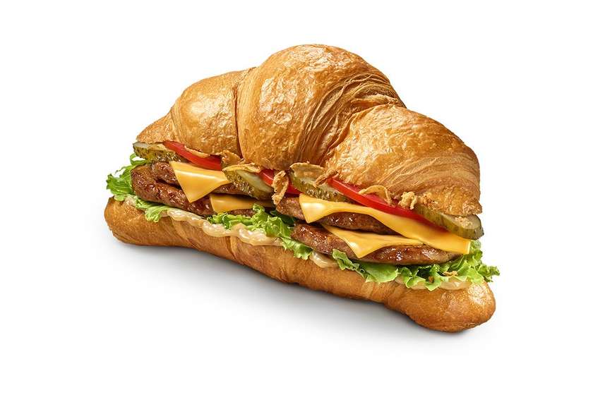 Double Cheeseburger Croissant with Burger Sauce