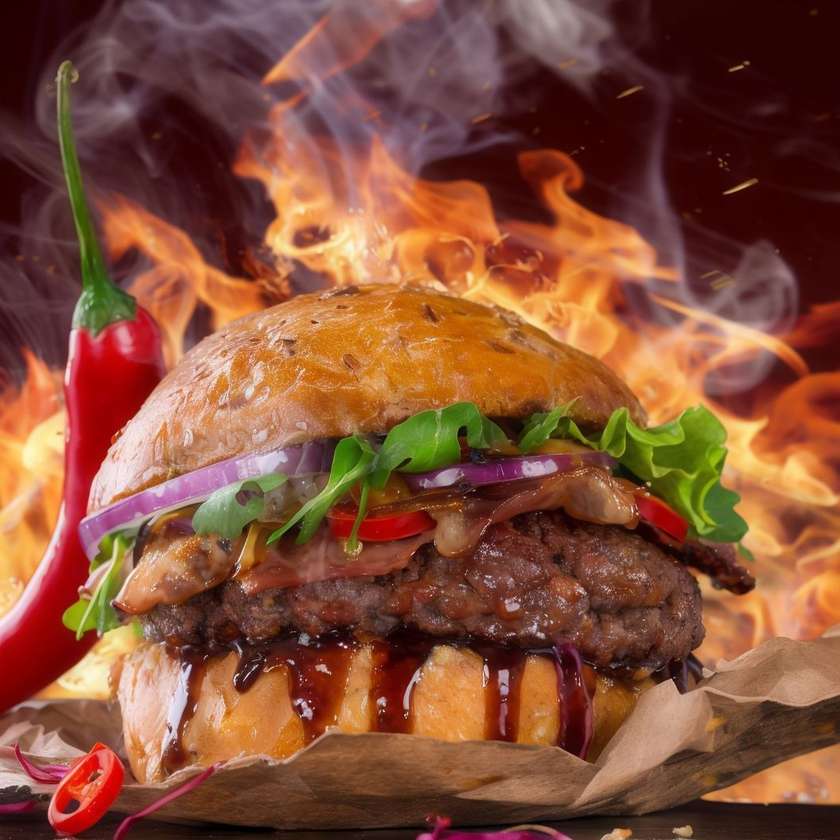 Beef Fire Burger 400g