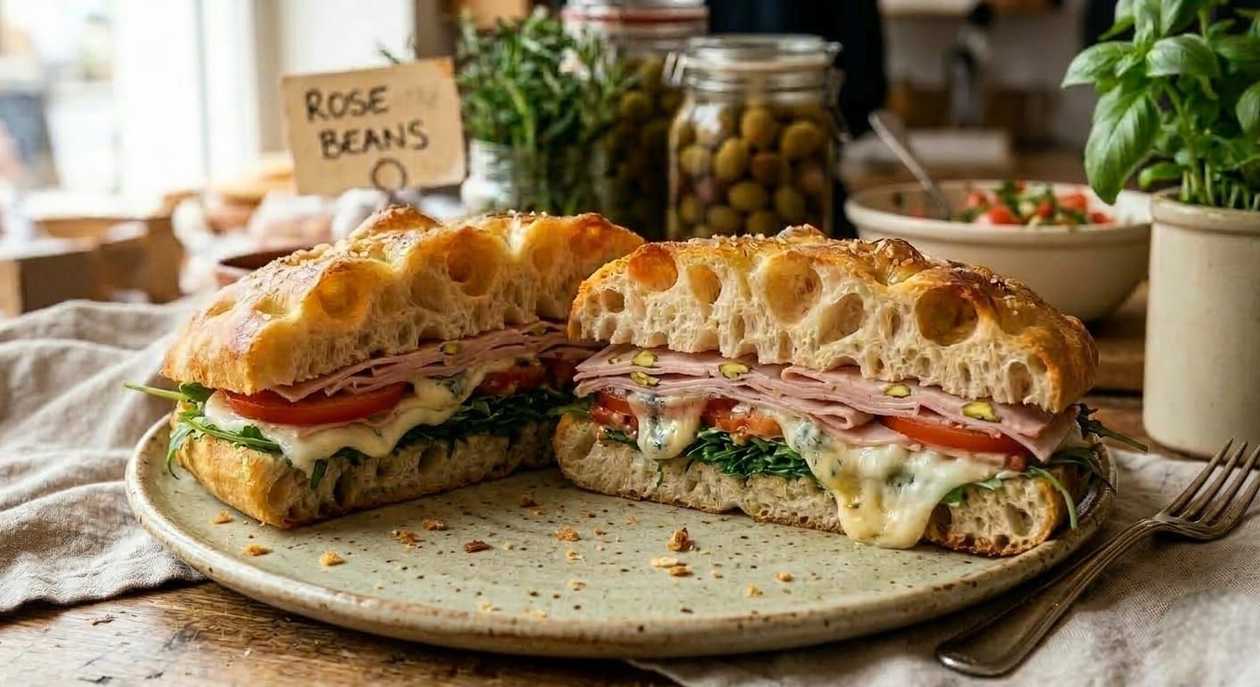 GOURMET PANINI WITH MORTADELLA AND GORGONZOLA