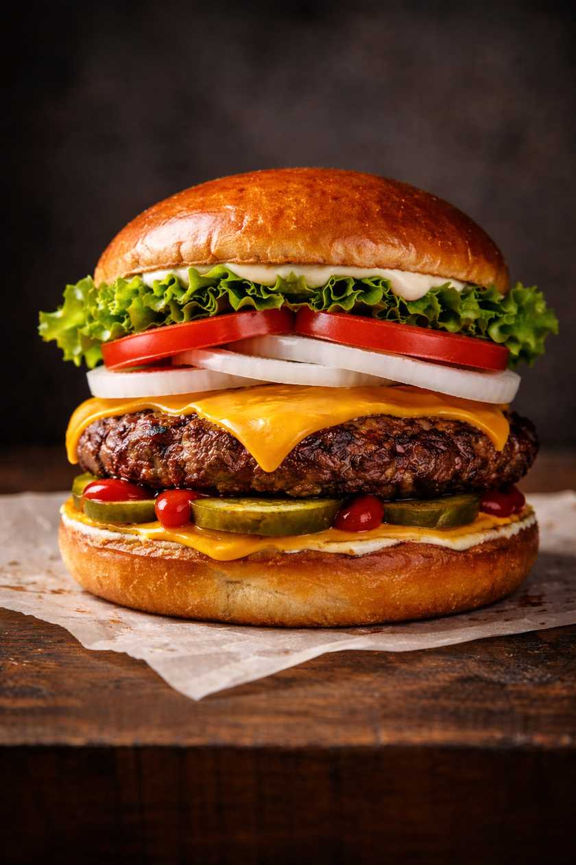 Classic Cheeseburger – 150g Beef Patty