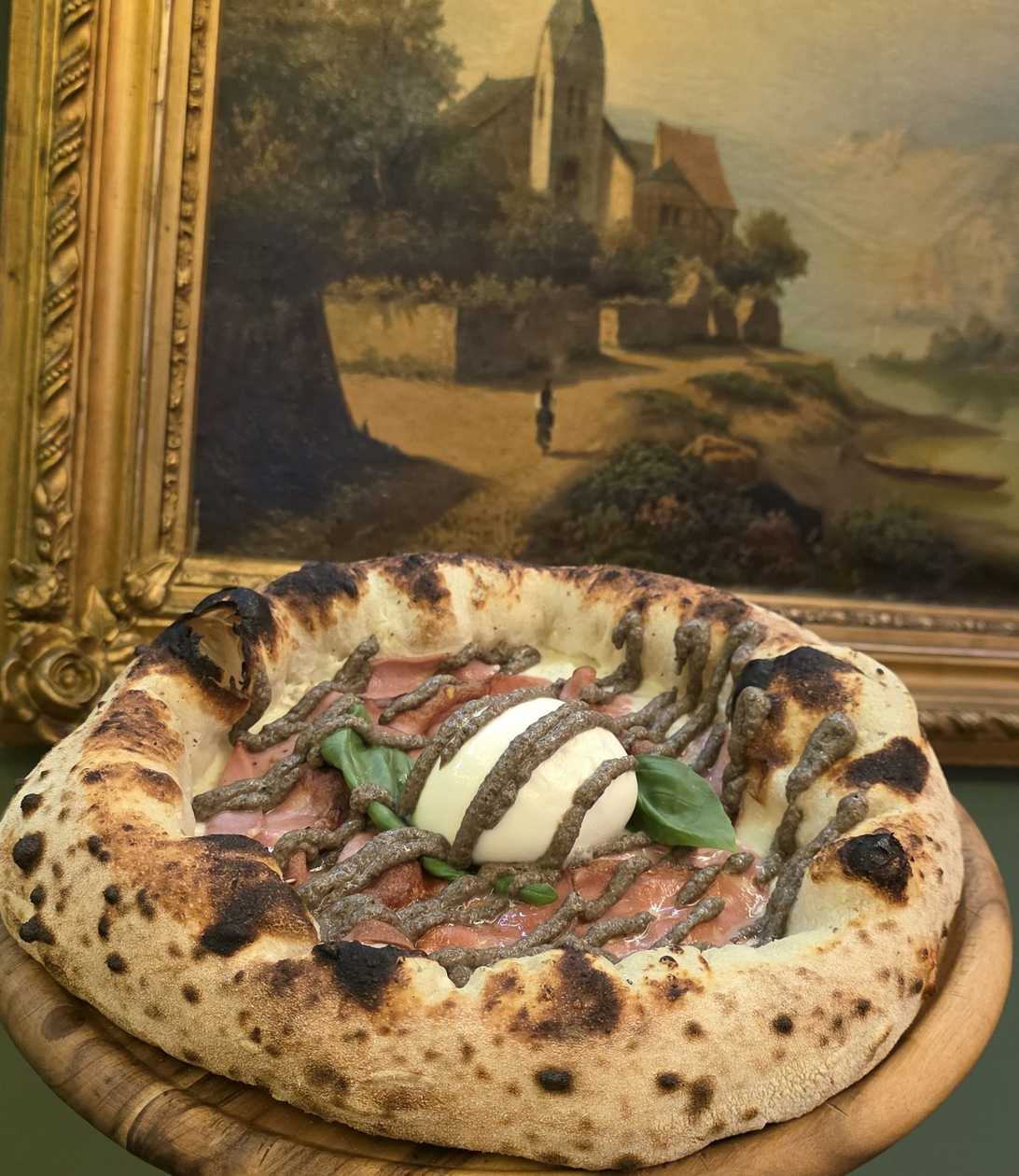 Truffle Mortadella with Burrata