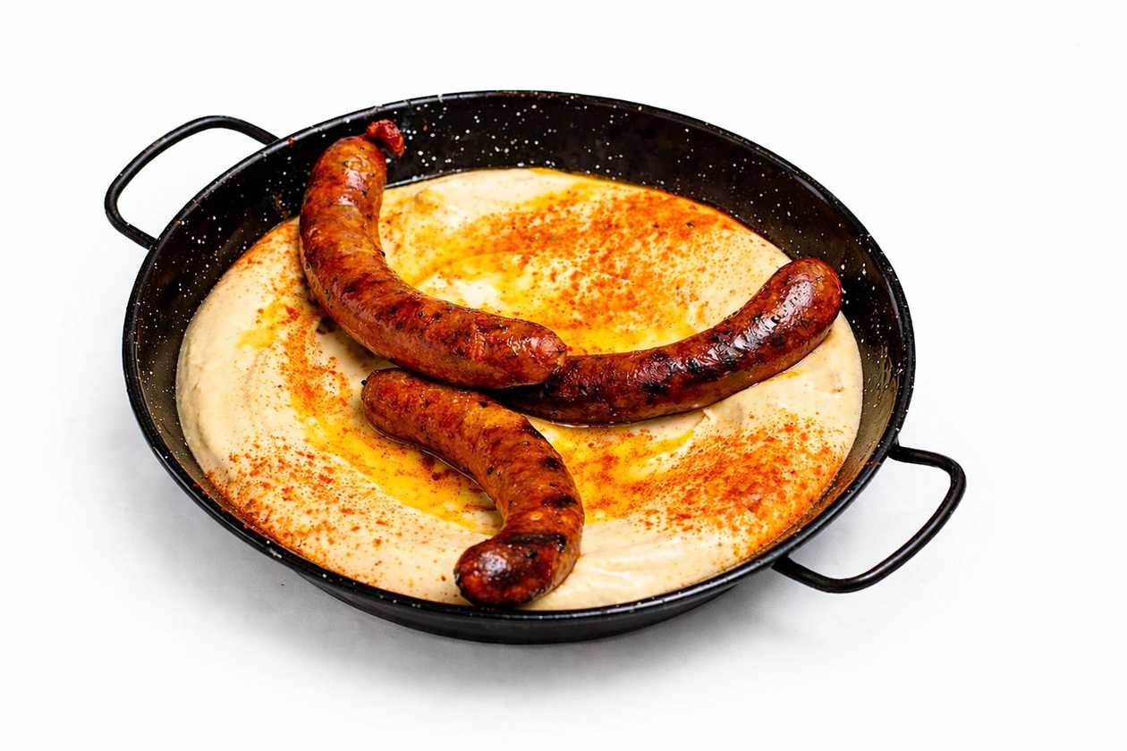 Hummus a Merguez